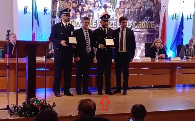 Amendolara. Ispettore Capo Domenico Madeo premiato a Taranto per operazione antidroga Polizia Penitenziaria