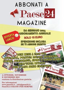 ABBONATI A PAESE24 MAGAZINE (clicca per ingrandire)