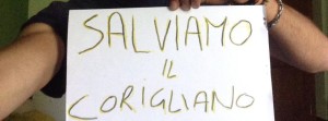 Uno dei tanti appelli  apparsi sui social network "Salviamo il Corigliano Calcio"