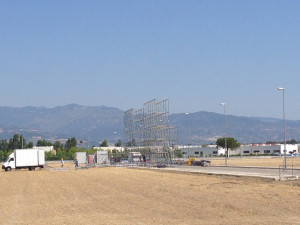 In questi giorni sono iniziati i lavori per l'allestimento del palco