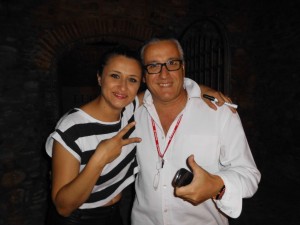 Il Giornalista Antonio Le Fosse con la cantante Verdiana Zangaro