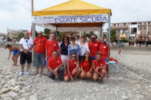 L'info-point della guardia costiera sul lungomare di Roseto