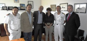 Da sinistra Fabio Mazzotta (comandante delegazione Montegiordano), Ciminelli, 