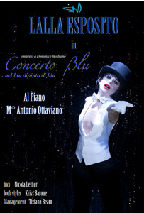 La locandina dello spettacolo "Concerto Blu"