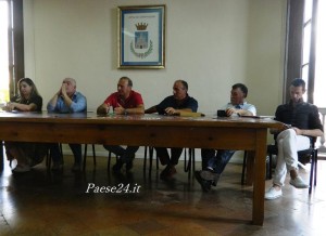 Tavolo dei relatori. Da sinistra: Cardamone, Bonifati, Lo Polito, Iannelli, Pirrera, Ferrante